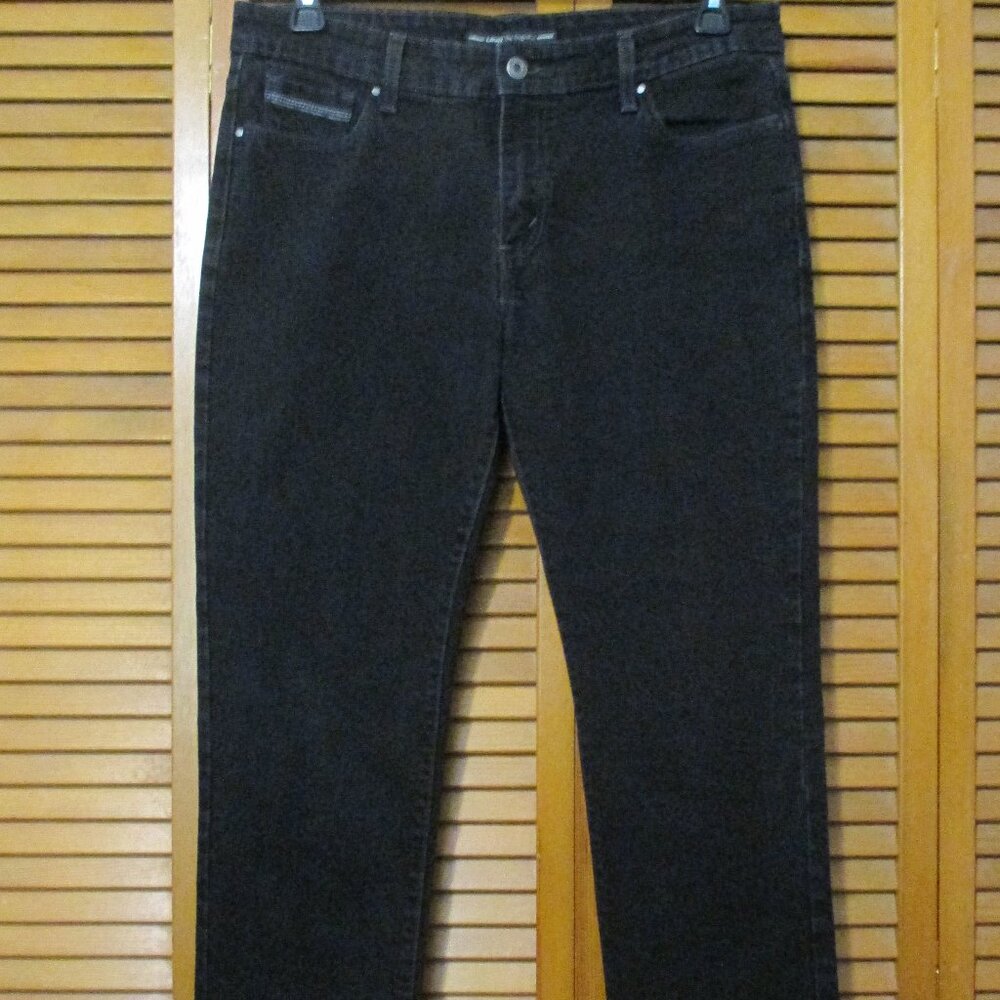 Levi's The Original jeans black denim with stretch & pockets size 14
